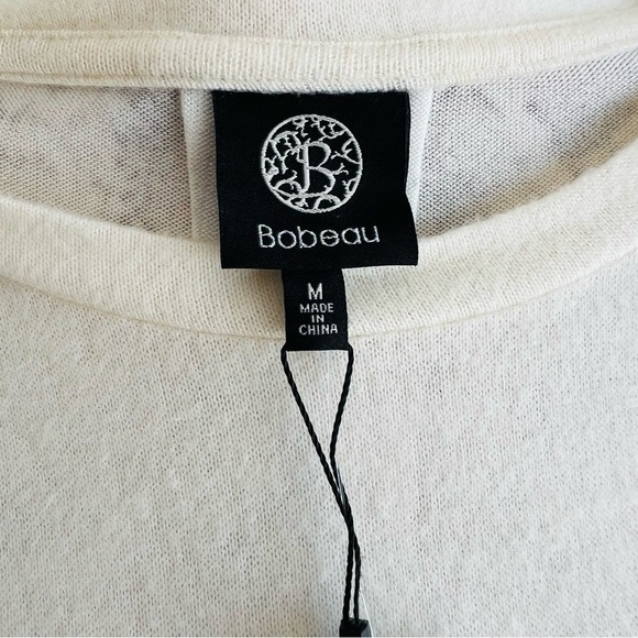 Bobeau Women's Amie Brushed Pullover Knit Sweater in Sand Snake - Picture 2 of 6